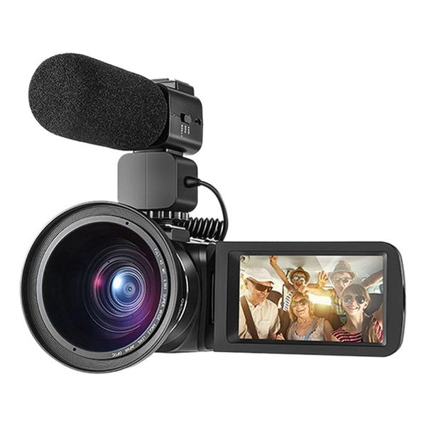 

rise-hdv-z20 digital video camera 1080p full hd video camera night vision 0.39 wide angle lens 8mp with microphone(eu plug