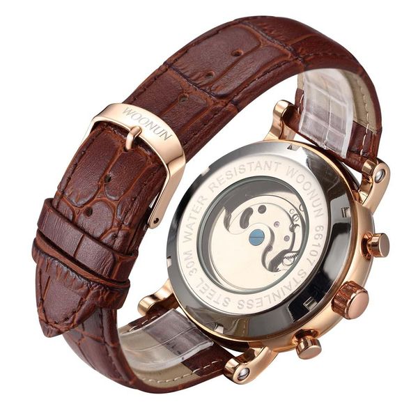 

2019 роскошные часы мужчины турбийон часы matic self wind механические часы мужчины horloge man horloges mannen reloj hombre jlluwf, Silver