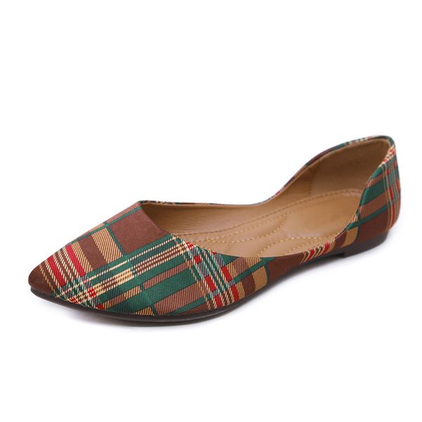 

women flat shoes leather fashion basic mixed colors pointy toe ballerina female pretty flat slip on shoes .skt-022, Black