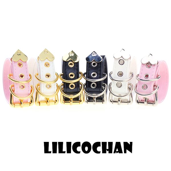 

100% handicraft slave games bracelet restrictions rpg game bondage toys for couple shop heart metal, Black;white