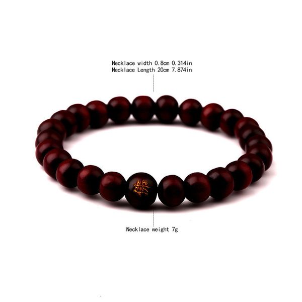 

bracelets hip hop women sandalwood men wood beads buddhist buddha meditation prayer bead bracelet wooden jewelry young m, Black