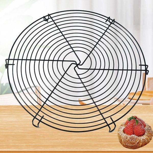 

iron round cake cooling tray rack grid net bread stand tool holder shelf bakeware round shape cake rack kitchen tool1