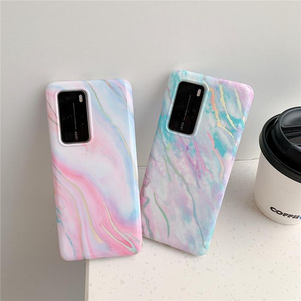 

gradient marble phone case for huawei p40 p30 pro p20 lite mate 30 20 lite silicone cover for samsung a51 a71 5g wmtwul dh_niceshop