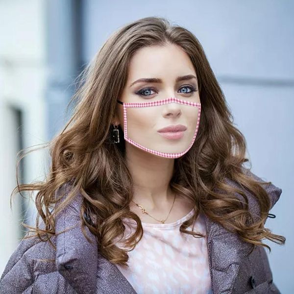 

mscara fast delivery headband masque mascarilla transparent mask with clear window visible expression for the deaf jllnph