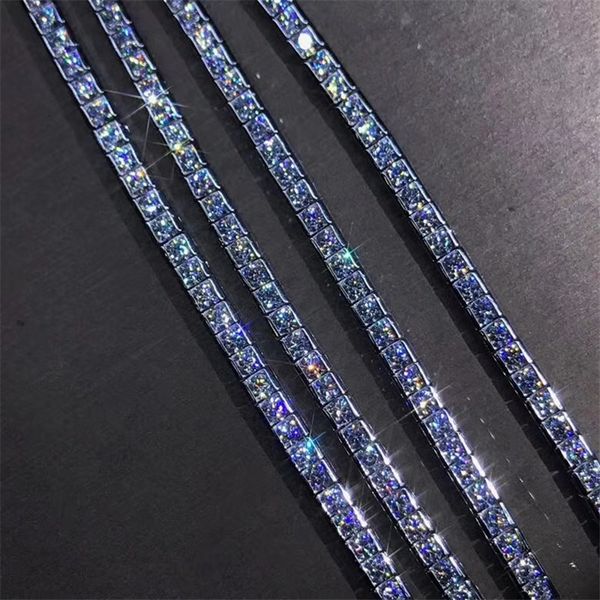 

trendy princess cut diamond bracelet 925 sterling silver engagement wedding bracelets for women bridal tennis party jewelry gift