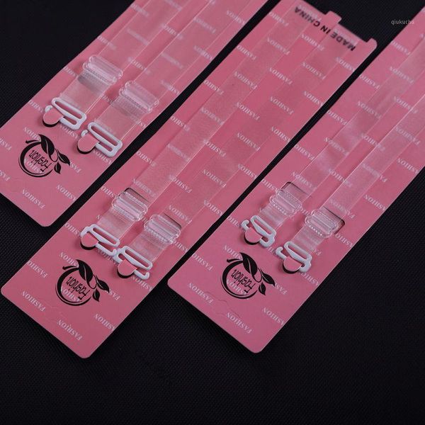 

3pairs/lot transparent silicone bra straps for women metal buckle bra straps elastic adjustable bras intimates accessories a1, Black;white