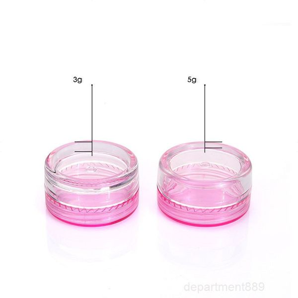 

wax container plastic 3g/5g round bottom cream small sample cosmetic packaging box bottle owc2850