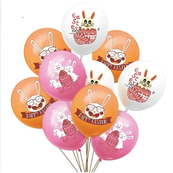 

easter rabbit bunny balloons 12 inch kids boy girls cartoon air balloon latex balloon for birthday party decoration supplies toy gift g10705
