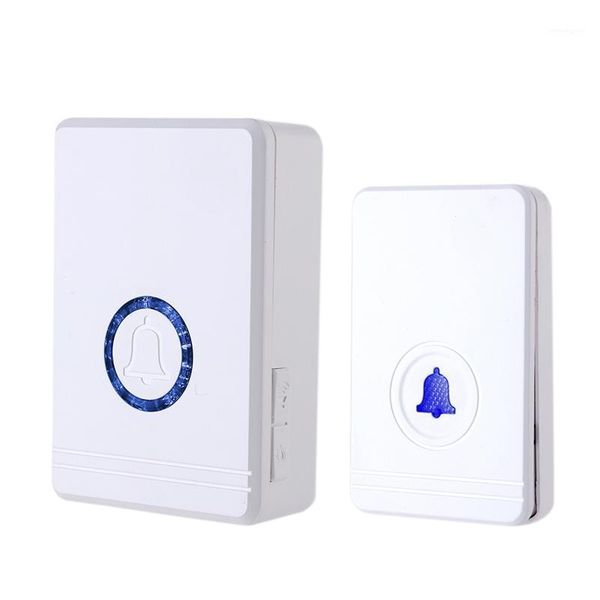 

wireless doorbell home security alarm welcome smart doorbell 48 music multi-purpose door button 433mhz easy installation (us plu1