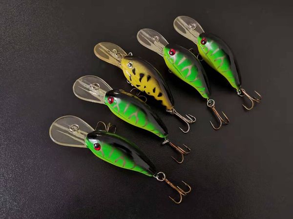 

wholesale lot 20 fishing lure crank crankbaits hand baits hooks bass 11.3g/7.5cm ing