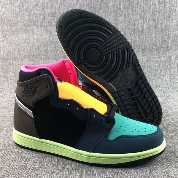 

new high og 1 1s bio hack dark mocha mens women basketball shoes jumpman for men sports sneakers trainers shoes size 36-47fast s