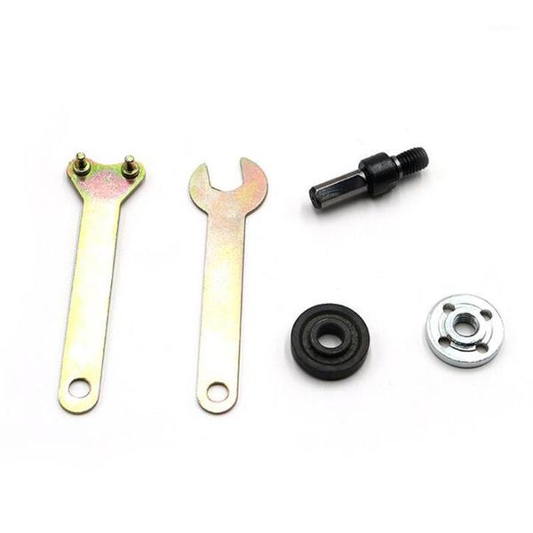 

5pc 6mm 10mm electric drill angle conversion angle grinder connecting rod for cutting disc polishing wheel adapter metals handl1