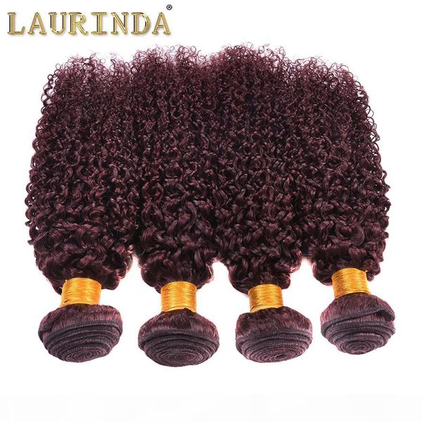 

new style curly weave 99j brazilian malaysian peruvian mongolian curly virgin hair 4pcs lot grade wine red 99j hair, Black;brown