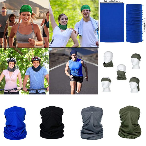 

outdoor riding bandana protective mask ice silk fabric magic turban men and women multifunctional sports collar w-00138