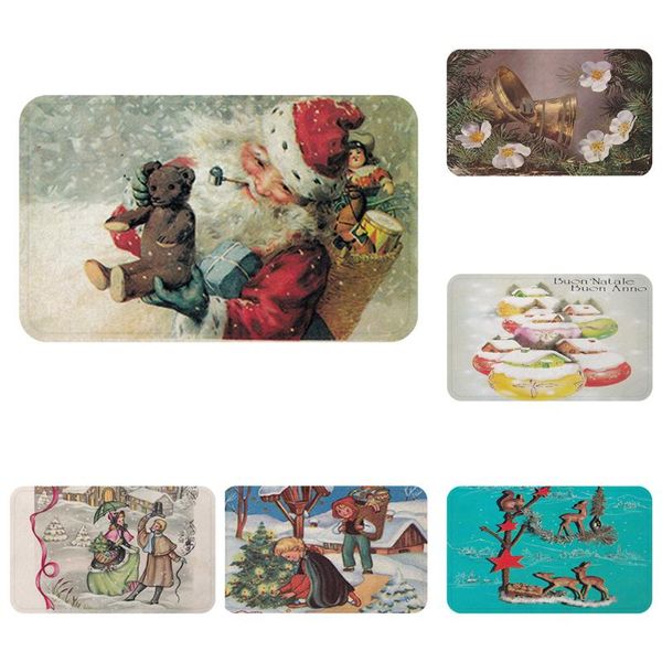 

italy merry christmas santa claus cool mat bath carpet decorative anti-slip mats room car floor bar rugs door home decor gift