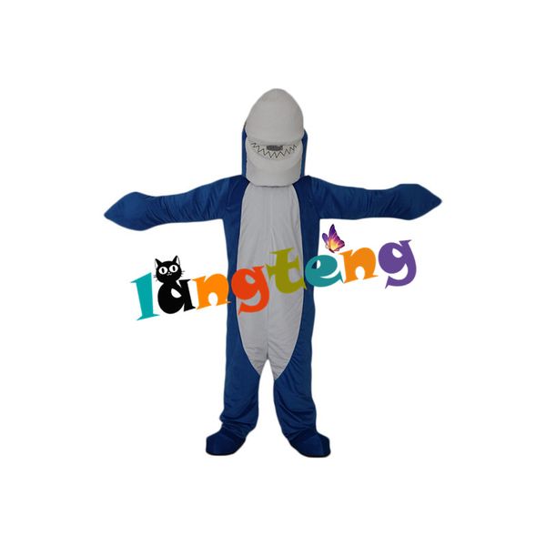 

mascot costumes843 blue shark mascot costume character cartoon design, Red;yellow