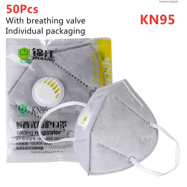 

factory66oqdustproof nonwoven 50pcs air kkf94 valved antidust masks pm2.5 facial protective mouth mask w