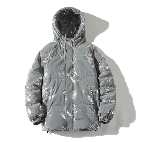 

winter 2021 new male jackets with hood plus velvet thickening young large black cotton clothes 9t7q