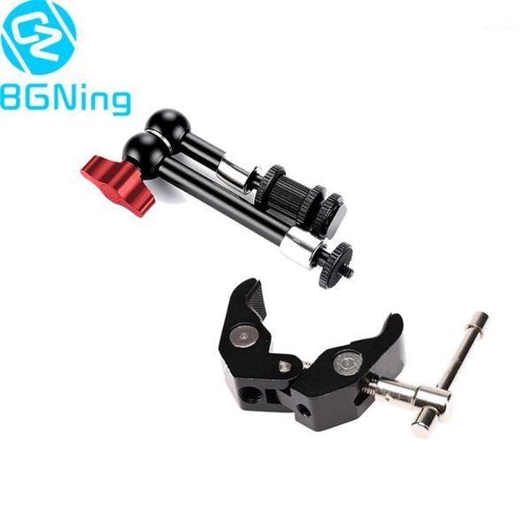 

adjustable 9inch friction articulating magic arm with clamp clip adapter mount holder dslr monitor led light camera accessories1