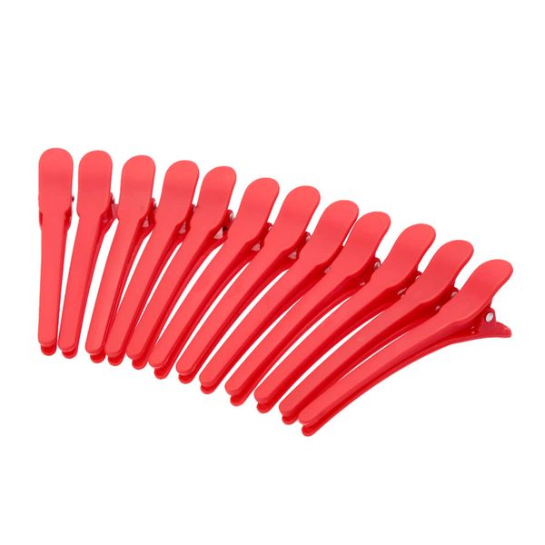 

12pcs sectioning clips plastic hair clamp grips hairdressing styling salon tool w2619