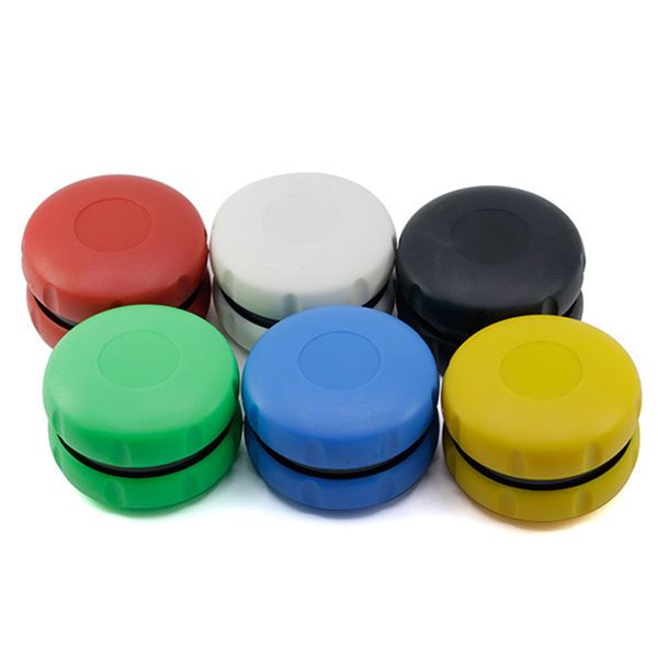 fumare Nuovo stile smerigliatrice per erbe 60mm multicolore 2 parti a forma di hamburger dente Tabacco creativo