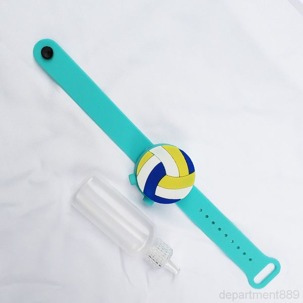 

baseball bracelet wrist hand sanitizer dispenser portable cartoon silicone wristband owb2853