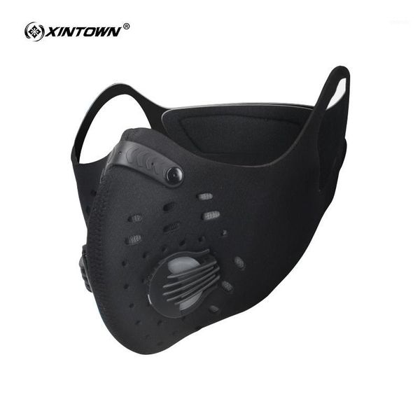 

cycling caps & masks xintown activated carbon anti-pollution mask dustproof mountain bicycle sport road face cover1, Black