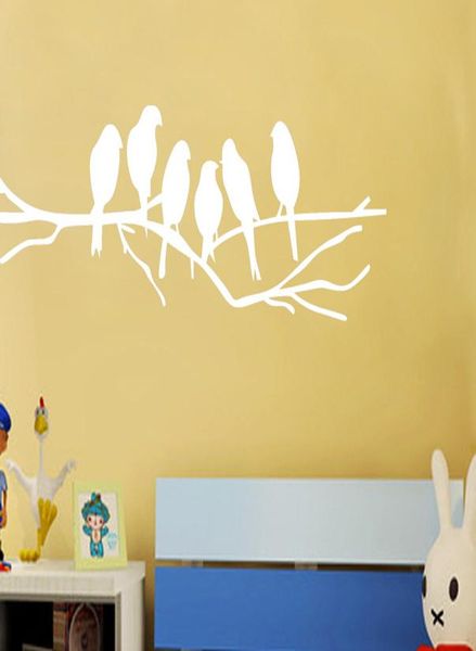 

новые черные птицы на дереве ветвь наклейки на стену для гостиной наклейки на стену наклейки для искусства наклейки дома украшения украшения