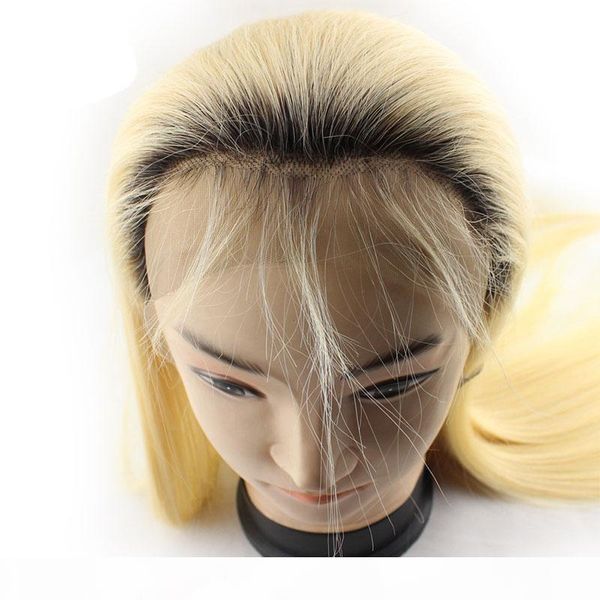 

brazilian ombre honey blonde full lace human hair wigs with baby hair brazilian straight 1b 613# blonde glueless full lace wigs, Black;brown