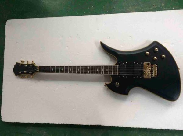 Custom Grand MockingBird Электрическая гитара Все золотые аппаратные средства Странная форма MockingBird Гитара EMS Бесплатная доставка