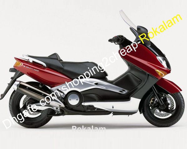 YAMAHA TMAX500 T-MAX500 2001 2002 2003 2004 2005 2006 2007 T-MAX 500 RED Gümüş Karoser Motosiklet Fairing