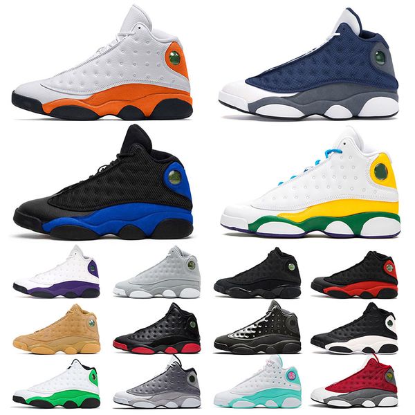 

original jumpman 13 13s mens womens basketball shoes flint 2020 new lucky green island purple lakers sports sneakers size 36-47