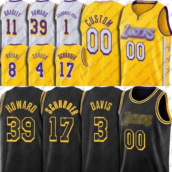 

dennis alex schroder caruso jersey custom los angeles lakers jersey anthony bryant davis dwight mcgee howard jerseys, Black;red