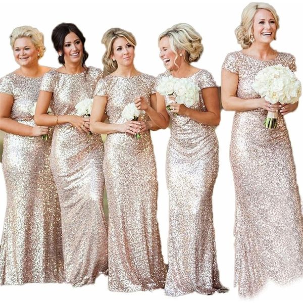 

bling sequins high neck long bridesmaid dresses sheath prom dresses maid of honor dresses formal gowns party dress y200109, White;black