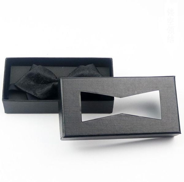 

gift wrap black boxes for necktie package / bow ties presentation box /bow packing sn1311