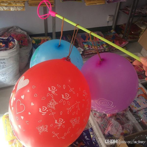 

79raballoon large bounce colorful floating punch balloons with elastic bands christmas gifts for kids