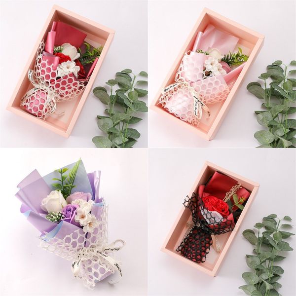 

gift box valentine day simulation mother soap wedding birthday flower boxes present