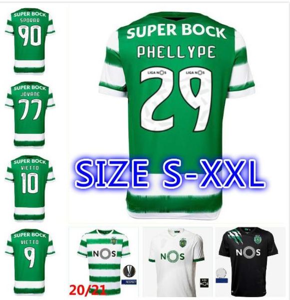 

sporting 2020 2021 футбол джерси третье белое vietto  камеры acuna isbon home отель 20 21 джетки clube de футбол рубашка maillots униформа, Black;yellow