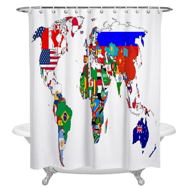 

shower curtains country flag curtain decorative waterproof polyester fabric bathroom with hooks home bath decor