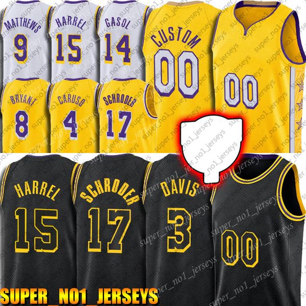 

custom los angeles lakers jersey dennis montrezl schroder harrell jersey alex marc caruso gasol wesley jerseys matthews, Black;red