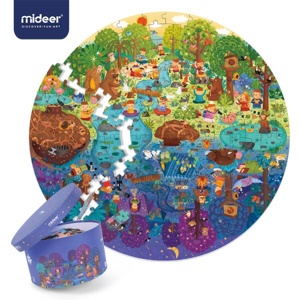 

mideer puzzle 150pcs puzzles toys educational toys hand-painted jigsaw board style puzzles box set for kids gifts 3-6y q1214