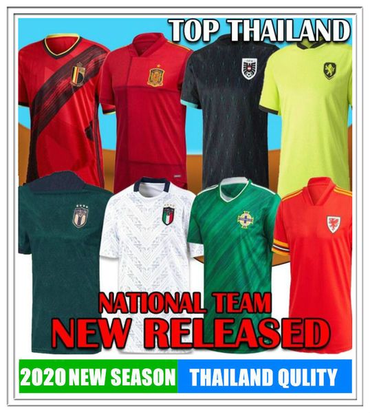 

2021 Northern Ireland Scotland Switzerland Wales Soccer Jersey Austria Muller Hungary Italia Sweden Belgium Spain RussiaN Czech football HOT, Black;yellow