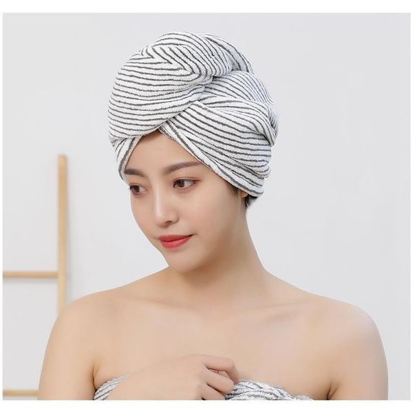 

new fiber bath cap coral velvet dry hair towel household baotou water absorption fast drying thickening f wmttjz