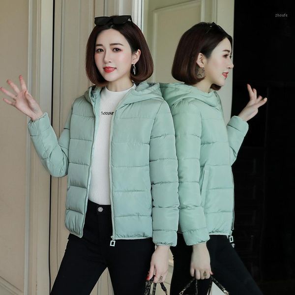 

korean parka women winter jacket women coat thick warm parkas outerwear hooded jacket plus size xxl female coat puffer1, Tan;black
