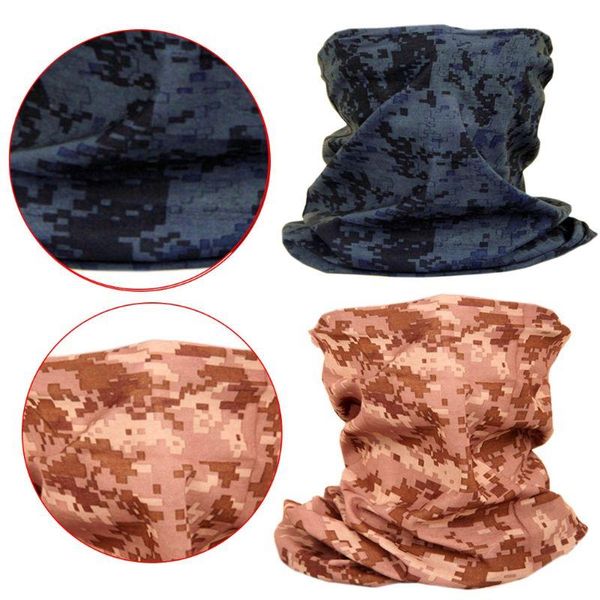 

digital camouflage neck gaiter tube seamless magic face cover mask scarf, Blue;gray