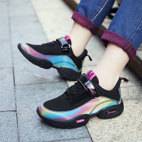 

new children shoes for boys sneakers girls sport shoes child leisure tenis infantil casual breathable running kids shoes 201113, Black;grey