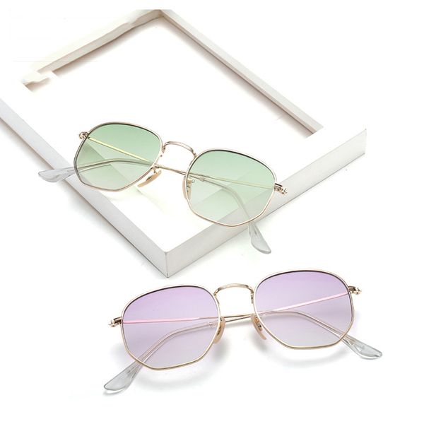 

fashionable new lady metal female designer sunglasses frame gradient lenses 400 df3548 b5p3, White;black