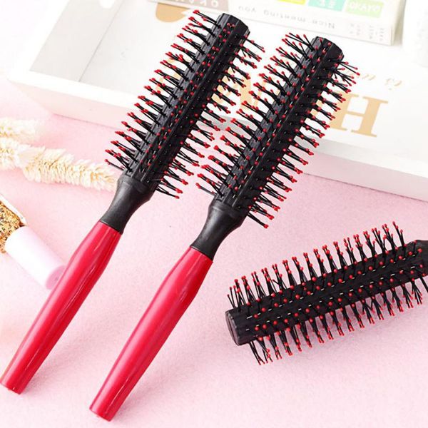

round volumizing curling scalp massage detangling hair brush rolled combs accessories for women styling dropship q wmtgwa, Silver