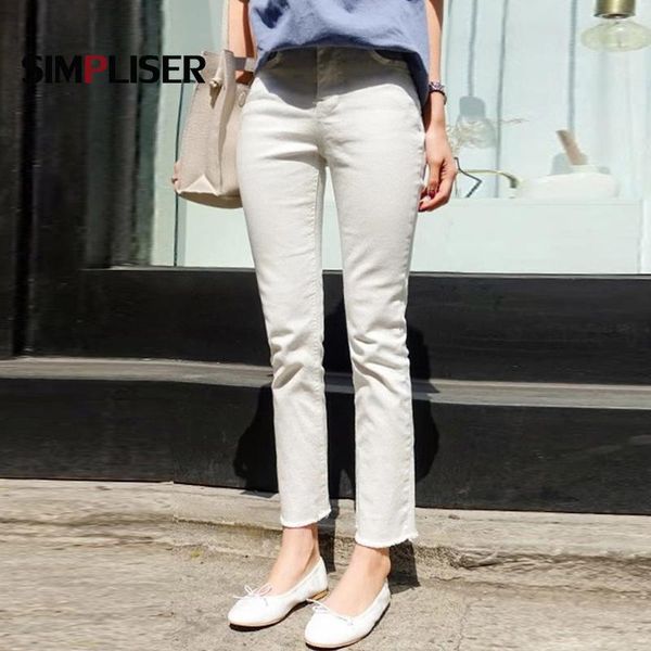 

high street white black denim jeans flared pants women plus size stretch skinny trousers ankle length push up kg-501, Blue