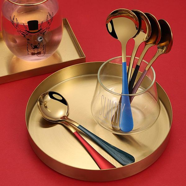 

spoons 304 stainless steel multi-purpose soup spoon sauce creative deep bottom
